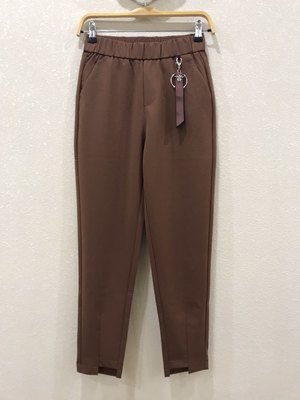 聴薇时尚女裤1811 麻针织面料与萝卜裤的设计美学